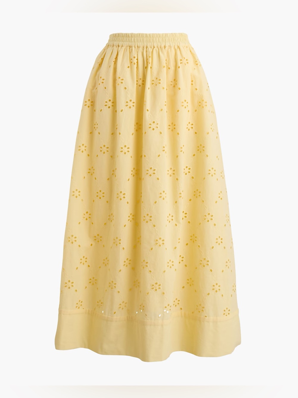 J. Crew Factory - Eyelet midi skirt